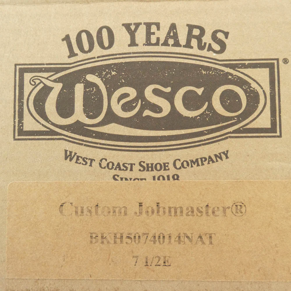 WESCO ウエスコ Custom Jobmaster Horsehide カスタムジョブマスター 7インチ 茶芯 ホースハイド セミレーストゥ ブーツ ブラック系 US7.5E【中古】 - Image 7