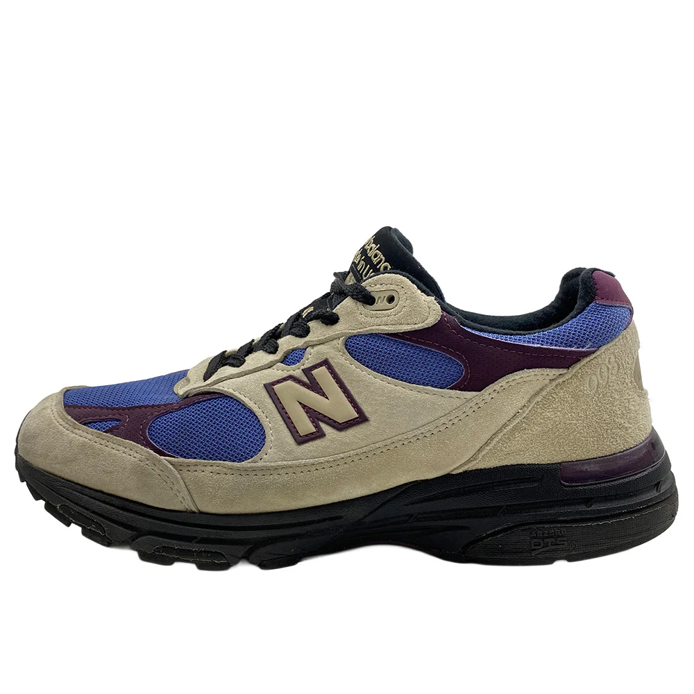 NEW BALANCE ニューバランス MR993ALL × Aime Leon Dore エメレオンドレ 993 Taupe トープ ローカットスニーカー ベージュ系 ブラック系 28cm【中古】 - Image 3