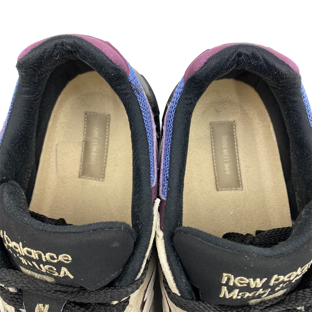 NEW BALANCE ニューバランス MR993ALL × Aime Leon Dore エメレオンドレ 993 Taupe トープ ローカットスニーカー ベージュ系 ブラック系 28cm【中古】 - Image 5