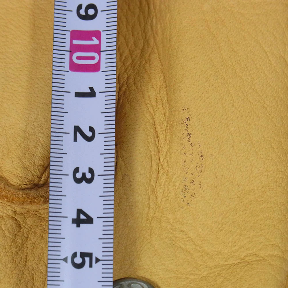 DELUXE デラックス DEER LEATHER GLOVE レザー 手袋 グローブ ベージュ系 L【中古】 - Image 5