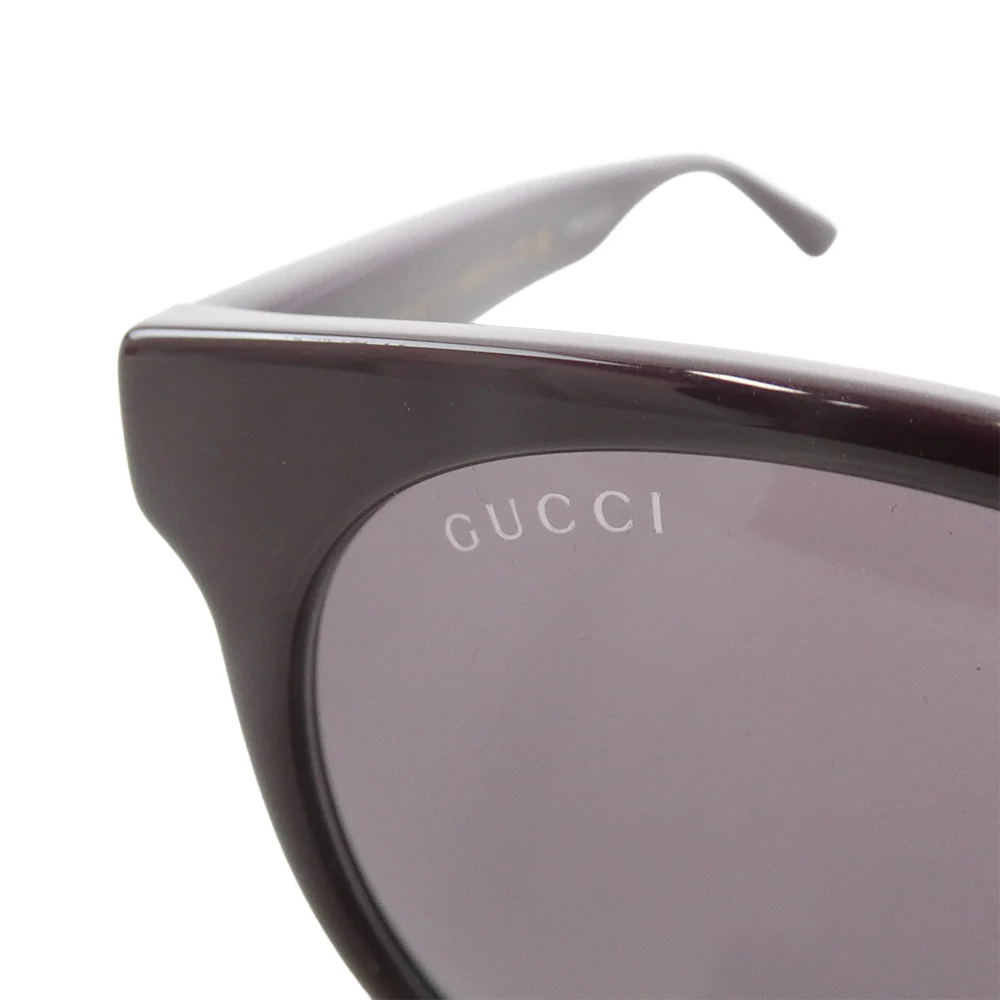 GUCCI グッチ GG1339SK イタリア製 ウェリントン型 アジアンフィット GGメタルロゴ セルフレーム クリングスタイプ サングラス アイウェア エンジ系 54□22-145【中古】 - Image 7