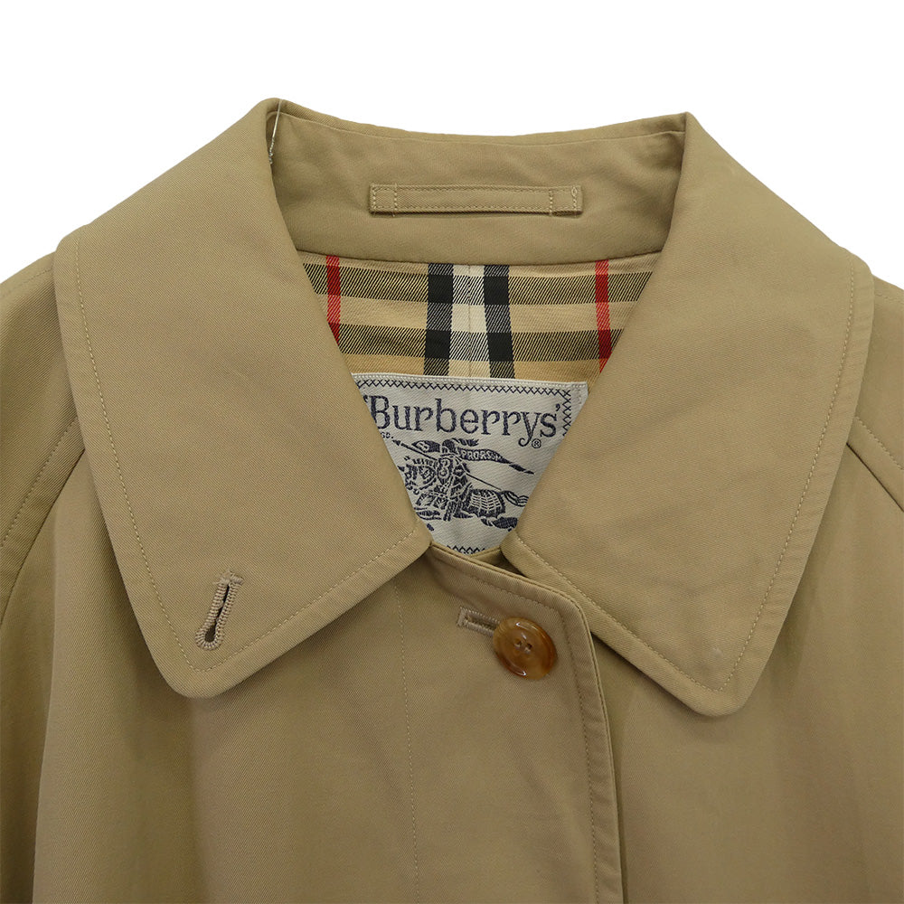 BURBERRY バーバリー C-TK83 Burberrys 90's コットン ステンカラーコート 裏地ノバチェック ベージュ系 11AB3【中古】 - Image 3