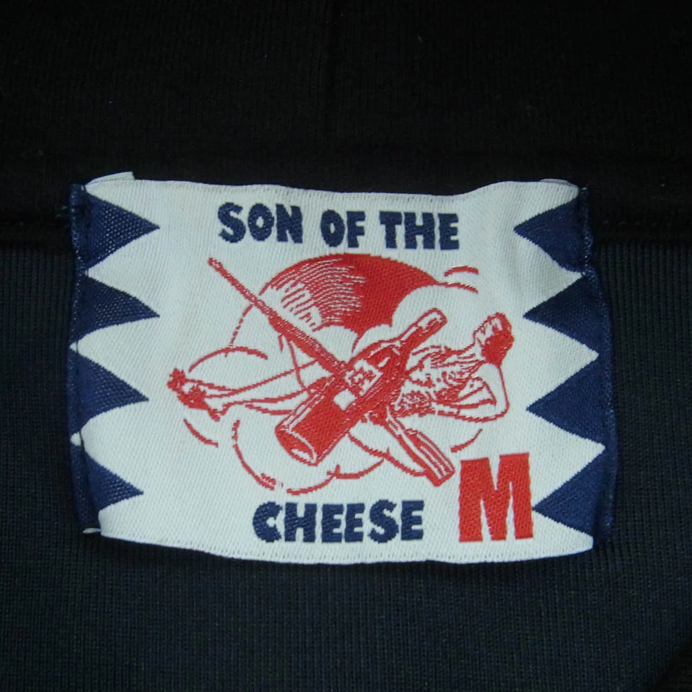 SON OF THE CHEESE サノバチーズ SC2120-SW02 プルオーバー フーディー パーカー 日本製 ブラック系 M【中古】 - Image 5