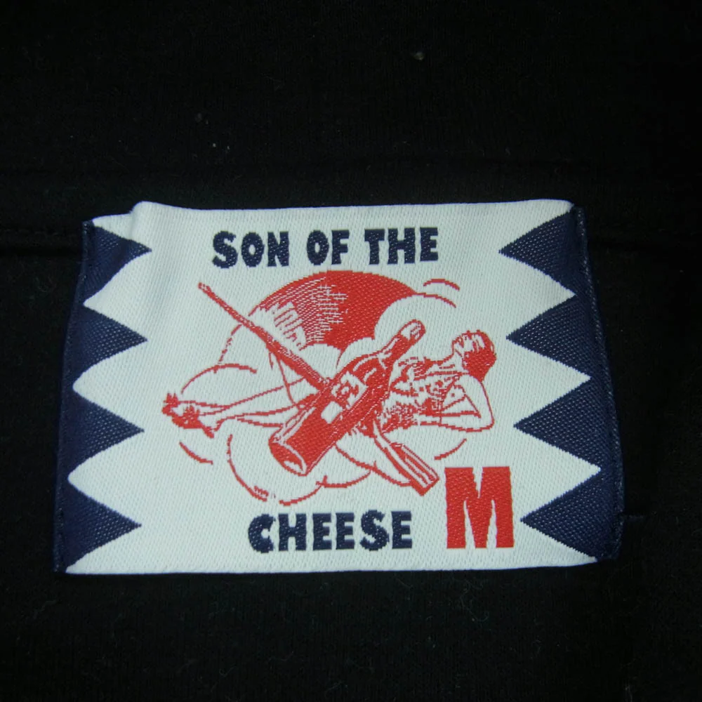 SON OF THE CHEESE サノバチーズ SC2310-CT06 GOD WONT LET ME DIE Hoodie フロッキープリント プルオーバー フーディー パーカー ブラック系 M【中古】 - Image 5