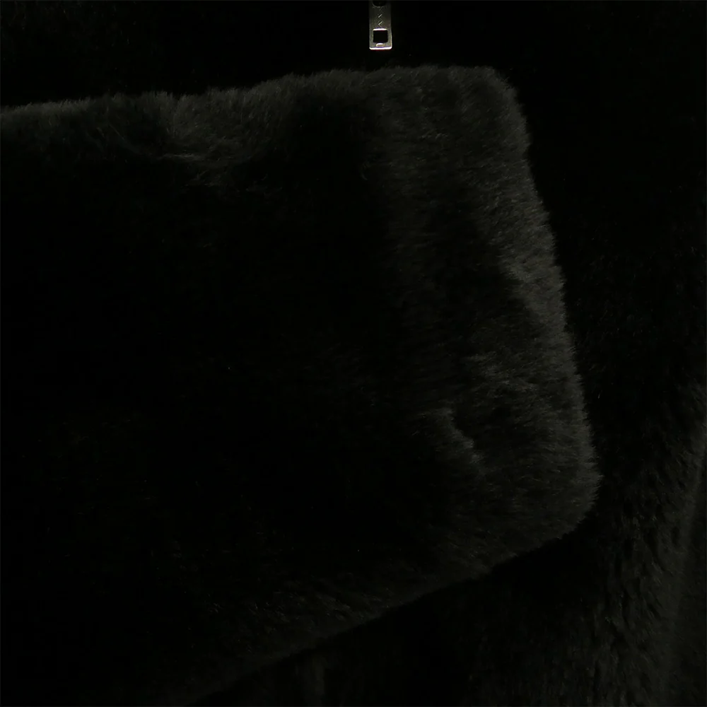 WACKO MARIA ワコマリア 20AW 20FW-WMO-BL06 FUR COACH JACKET フェイクファー コーチ ジャケット ブラック系 M【中古】 - Image 4