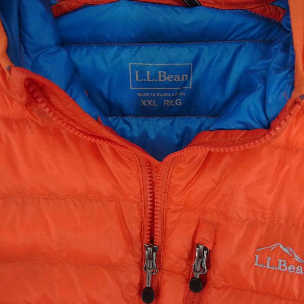 L.L.Bean ãšã«ãšã«ããŒã³ DL708 ãŠã«ãã©ã©ã€ã 850 ããŒããã ããŠã³ ãžã£ã±ãã ãªã¬ã³ãžç³» XXLãäžå€ã - Image 3