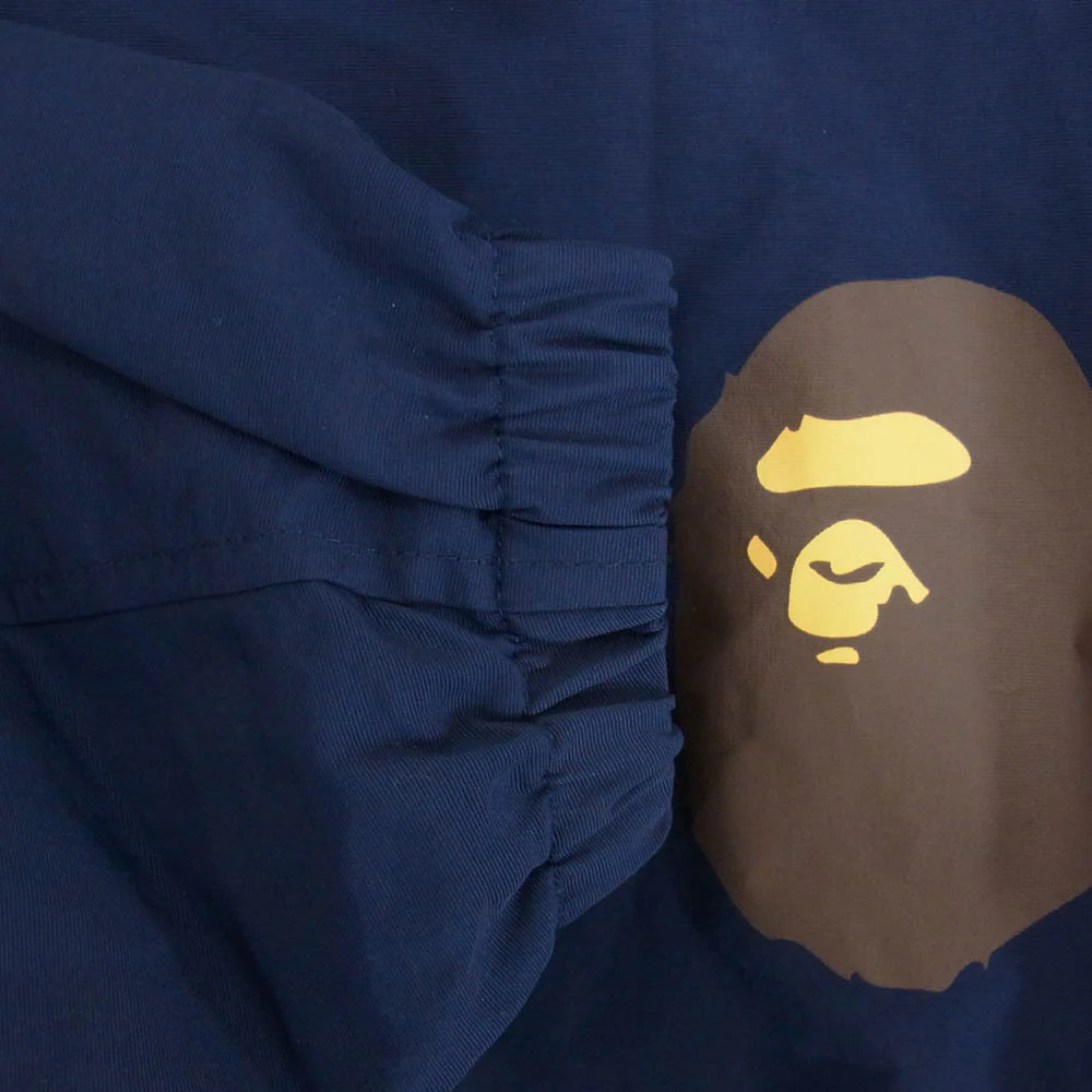 A BATHING APE アベイシングエイプ 23SS 001GDJ201002H Happy New Year Mens Classic Jacket バックプリント ナイロン コーチジャケット ネイビー系 XL【中古】 - Image 4