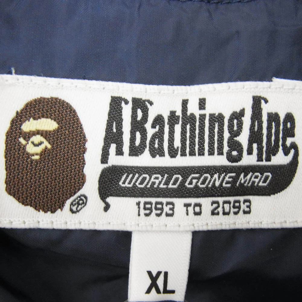 A BATHING APE アベイシングエイプ 23SS 001GDJ201002H Happy New Year Mens Classic Jacket バックプリント ナイロン コーチジャケット ネイビー系 XL【中古】 - Image 5
