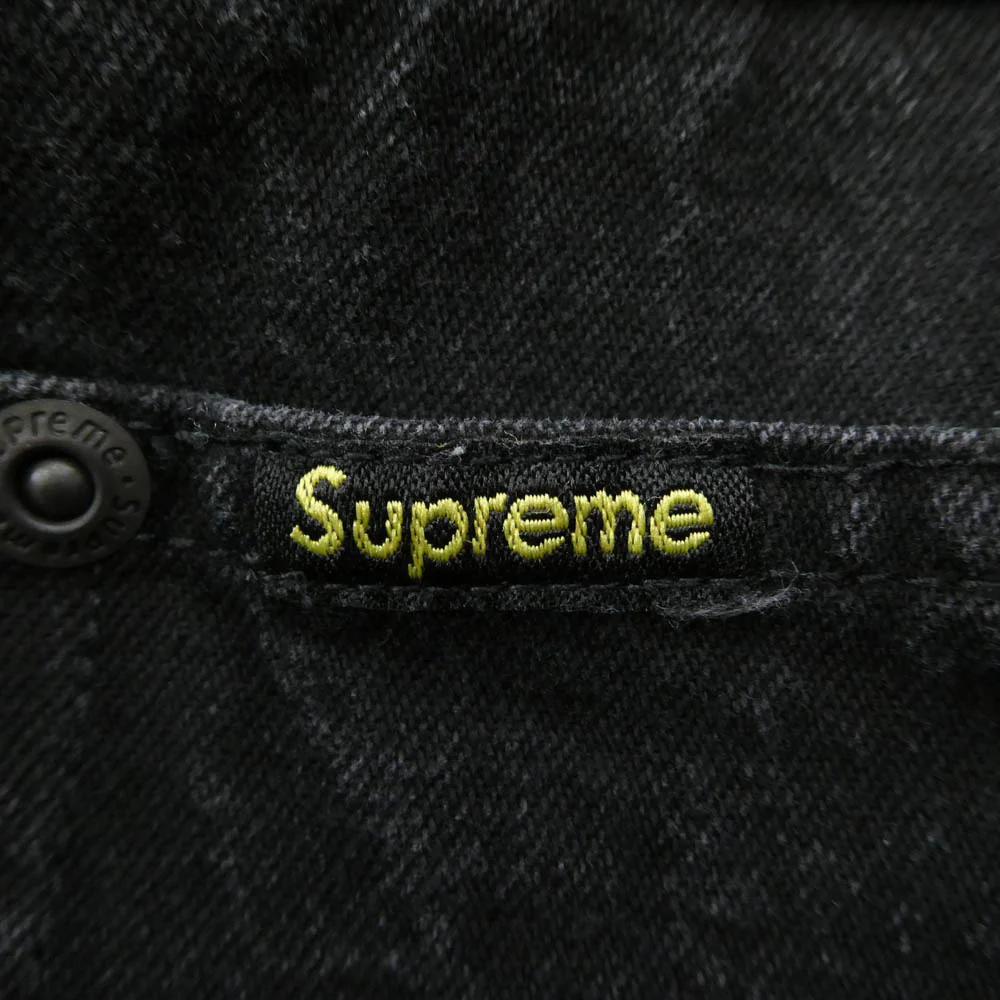 Supreme シュプリーム 23SS Denim painter shirt デニム ペインター 長袖 シャツ ブラック系 L【中古】 - Image 5