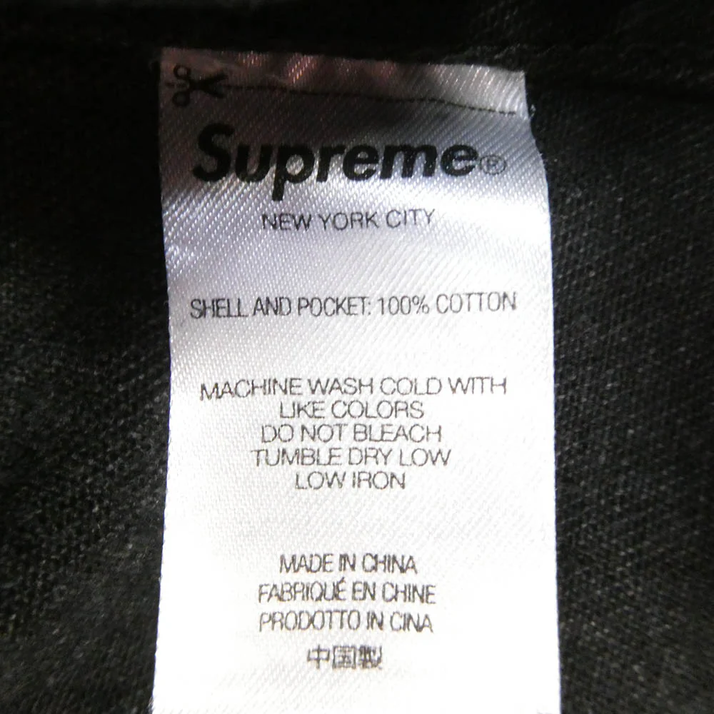 Supreme シュプリーム 23SS Denim painter shirt デニム ペインター 長袖 シャツ ブラック系 L【中古】 - Image 6