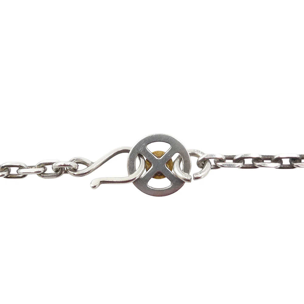 WINGROCK ウィングロック CH-MSK 金メタルホイール フック チェーン ネックレス 50cm シルバー系【中古】 - Image 4