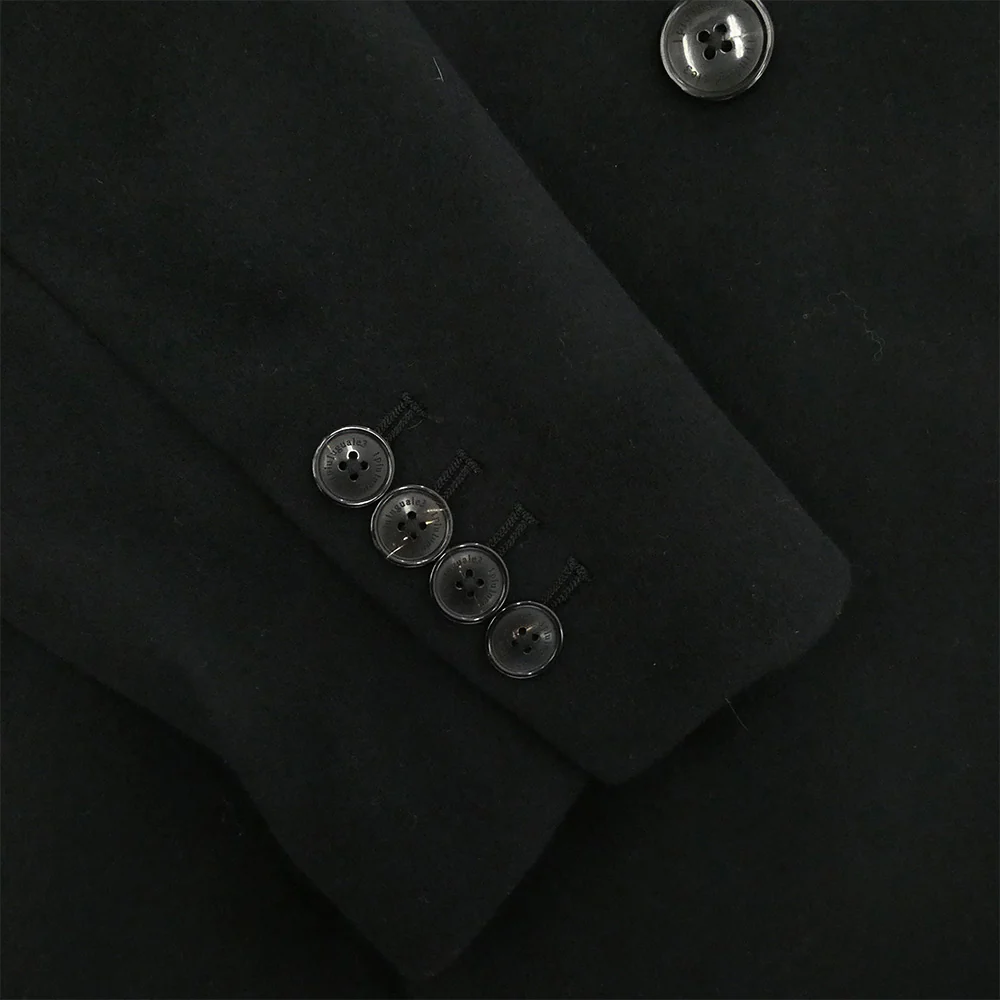 1piu1uguale3 ウノピュウノウグァーレトレ MRC152 WOL150 BELTED W CHESTER COAT ウール カシミヤ混 ベルテッド ダブル チェスターコート ブラック系 6【中古】 - Image 4