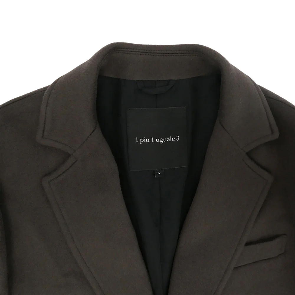 1piu1uguale3 ウノピュウノウグァーレトレ MRC160 CAS037 CHESTER COAT カシミア チェスターコート ブラウン系 6【中古】 - Image 2