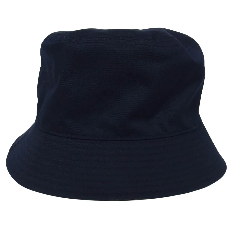 WTAPS ダブルタップス 24SS 241HCDT-HT18 ロゴ刺繍 リバーシブル バケットハット 帽子 ネイビー系【中古】 - Image 3