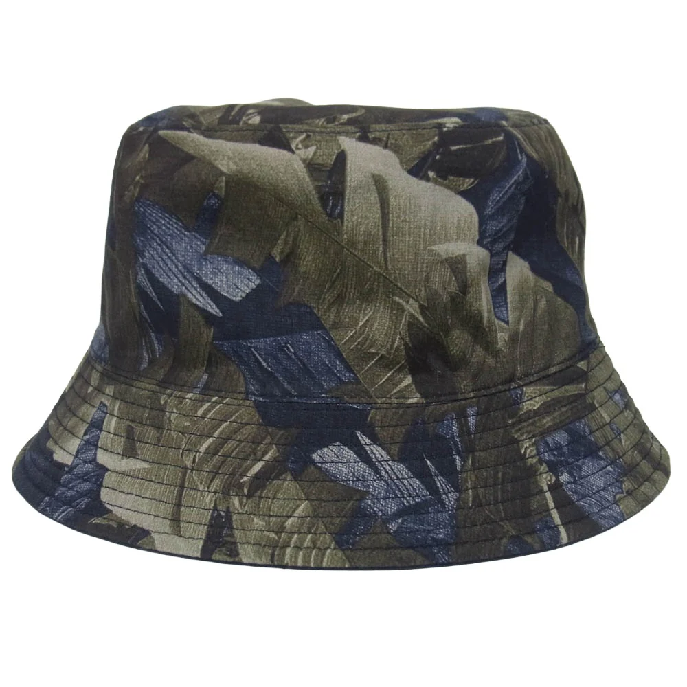 WTAPS ダブルタップス 24SS 241HCDT-HT18 ロゴ刺繍 リバーシブル バケットハット 帽子 ネイビー系【中古】 - Image 4