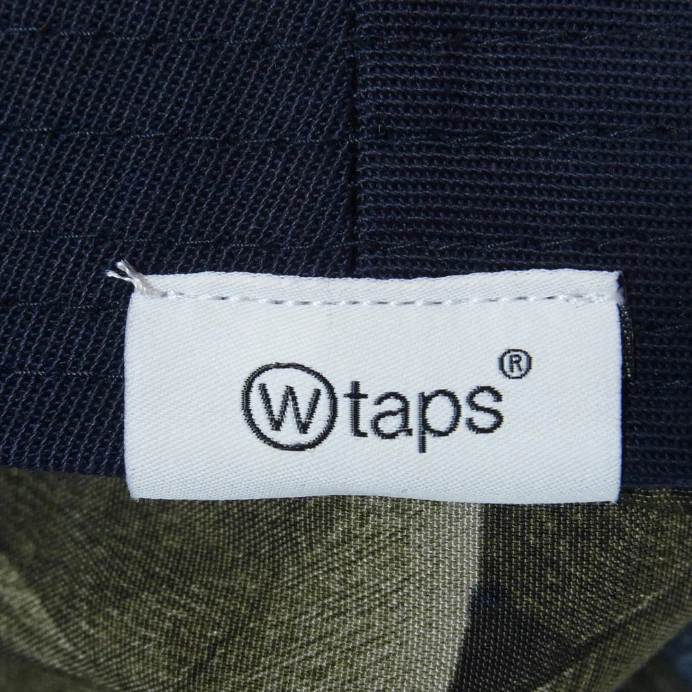 WTAPS ダブルタップス 24SS 241HCDT-HT18 ロゴ刺繍 リバーシブル バケットハット 帽子 ネイビー系【中古】 - Image 6