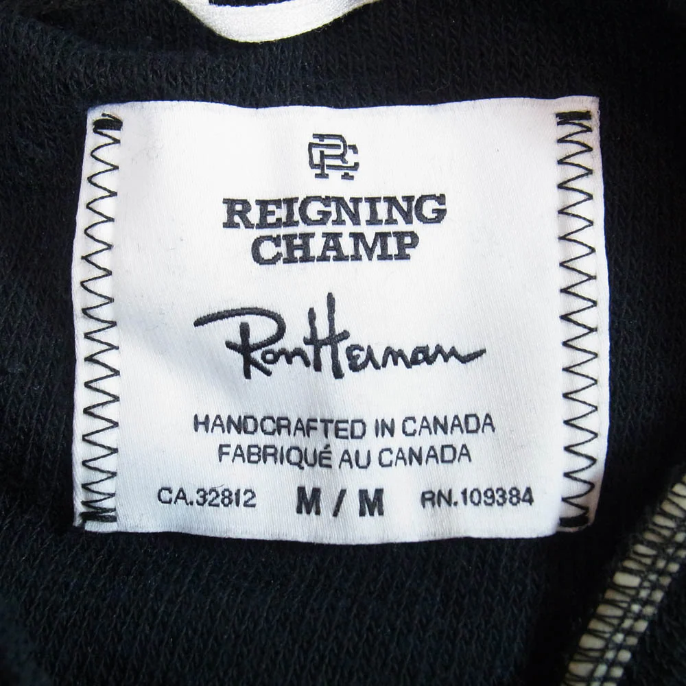 Ron Herman ロンハーマン × REIGNING CHAMP レイニングチャンプ パイル フーディー パーカー ブラック系 M【中古】 - Image 5