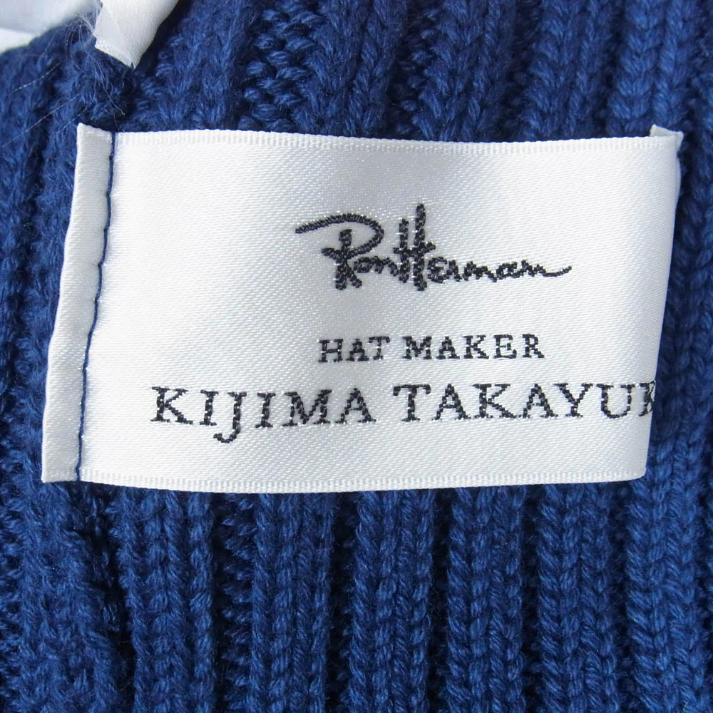 Ron Herman ロンハーマン × KIJIMA TAKAYUKI キジマタカユキ ニット ビーニー キャップ 帽子 ネイビー系【中古】 - Image 3