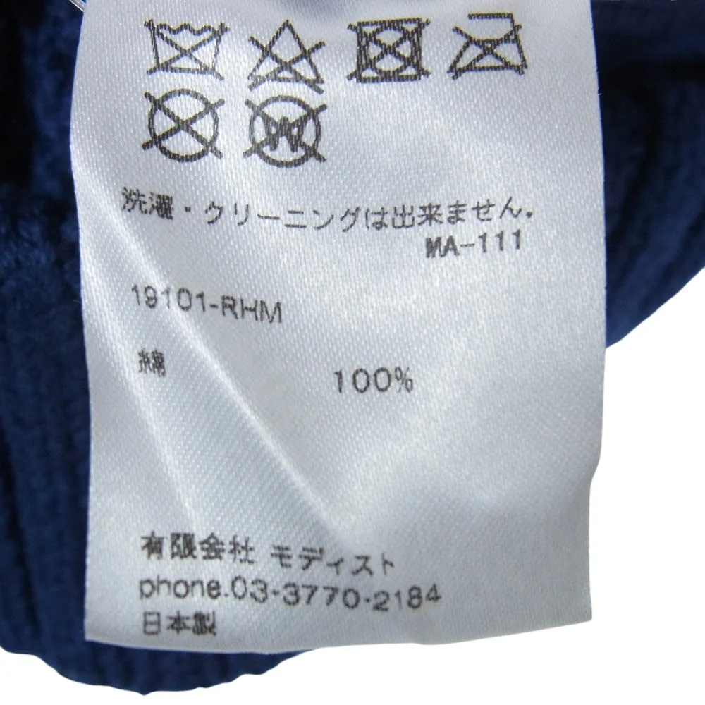 Ron Herman ロンハーマン × KIJIMA TAKAYUKI キジマタカユキ ニット ビーニー キャップ 帽子 ネイビー系【中古】 - Image 4