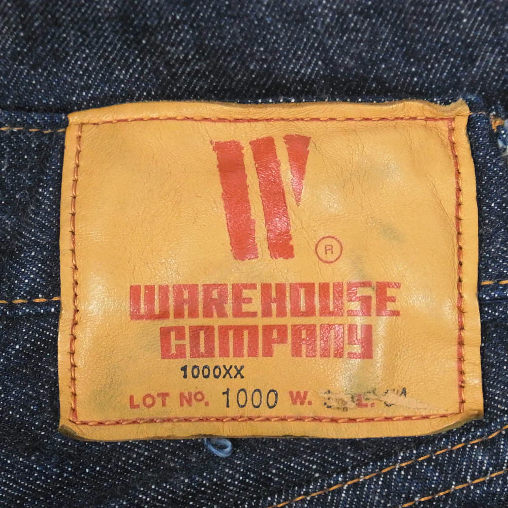 WAREHOUSE ウエアハウス 1000XX 初期タグ ボタンフライ デニム パンツ インディゴブルー系 W30程度【中古】 - Image 3
