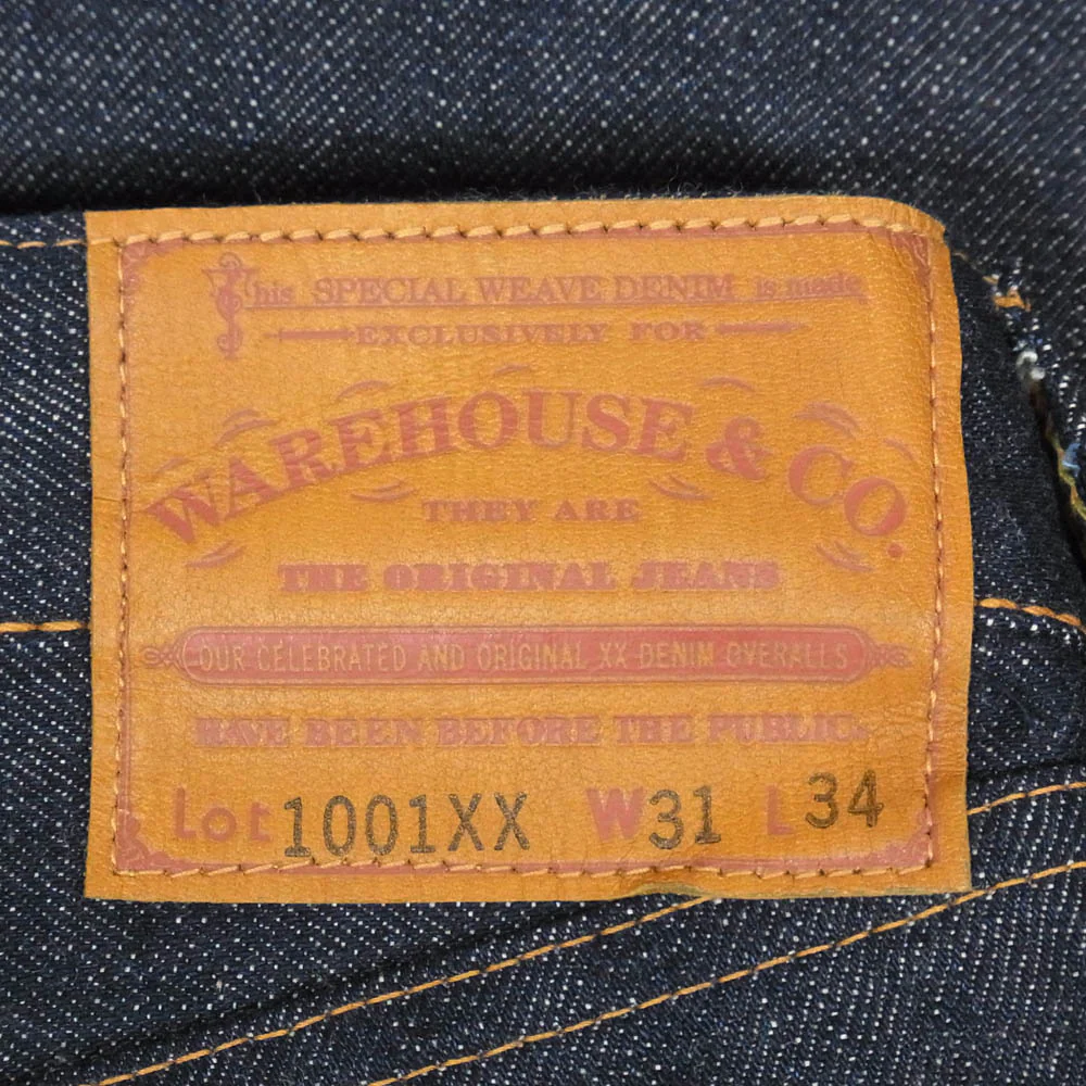 WAREHOUSE ウエアハウス 1001XX ボタンフライ デニム パンツ インディゴブルー系 31【極上美品】【中古】 - Image 3