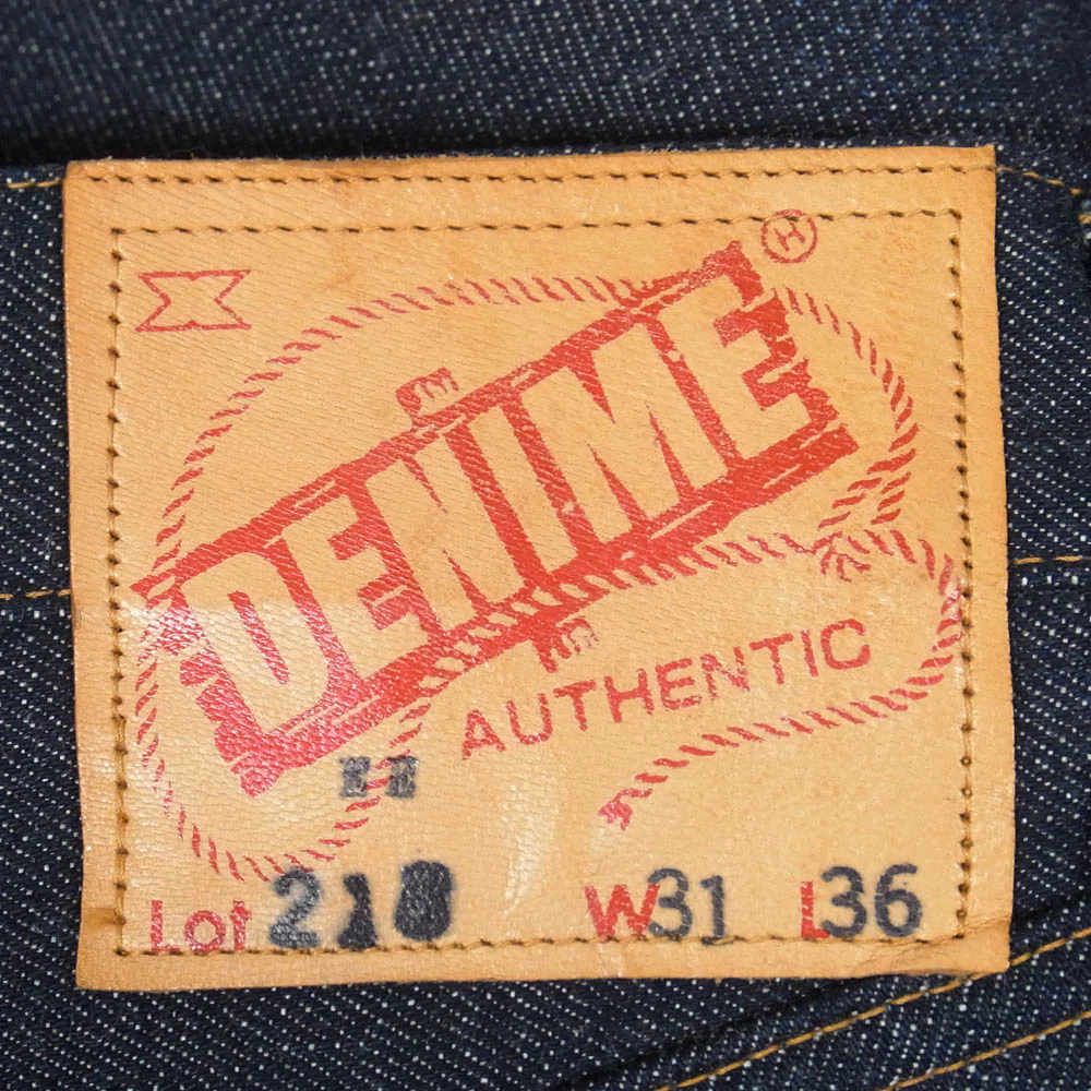 Denime ドゥニーム 218 旧ドゥニーム 大戦モデル ボタンフライ デニム パンツ インディゴブルー系 W31【極上美品】【中古】 - Image 3