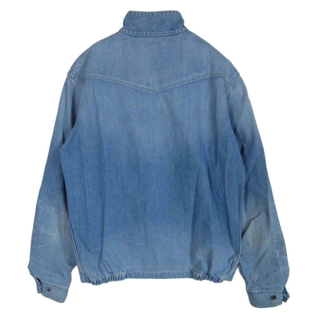 STUDIO D’ARTISAN ステュディオダルチザン レーヨン混 デニム シングル ライダース ジャケット インディゴブルー系 L【中古】 - Image 2