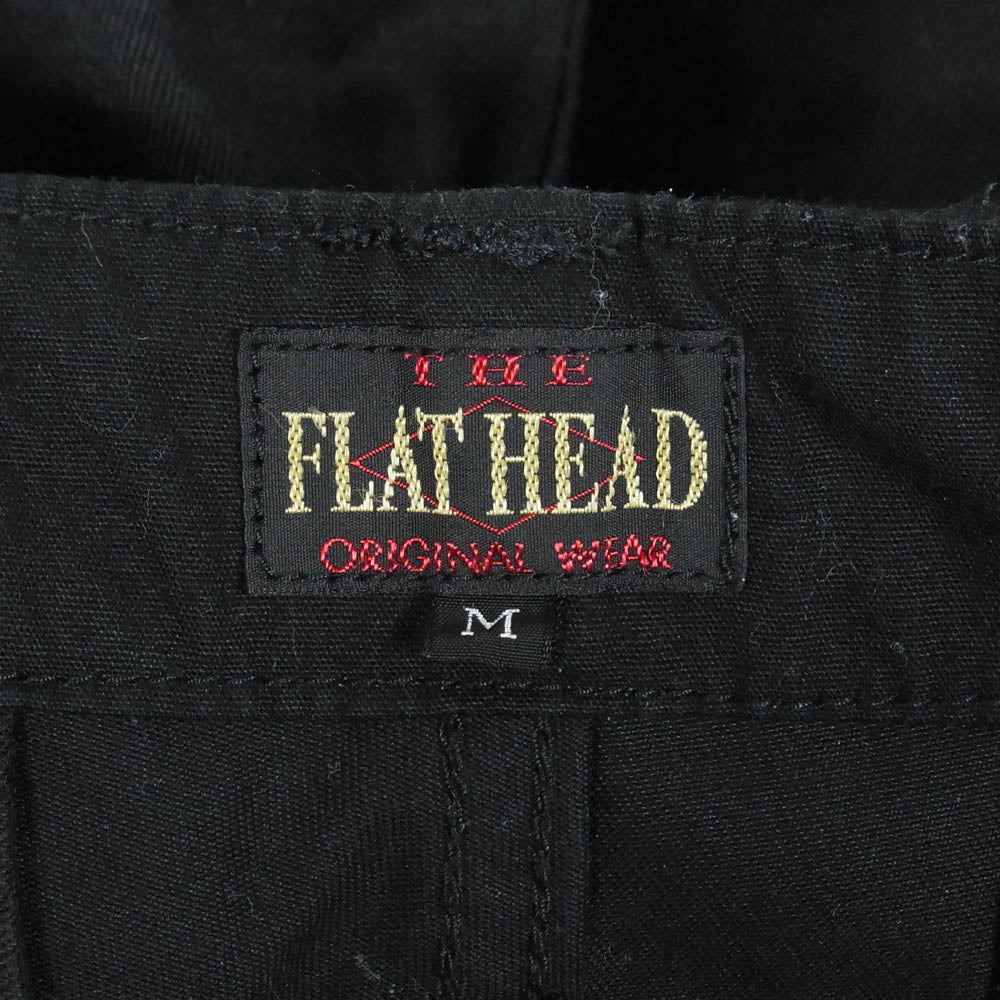 THE FLAT HEAD ザフラットヘッド FN-PA-C007 ウエポン生地 チノトラウザーズ チノ パンツ ブラック系 M【中古】 - Image 3