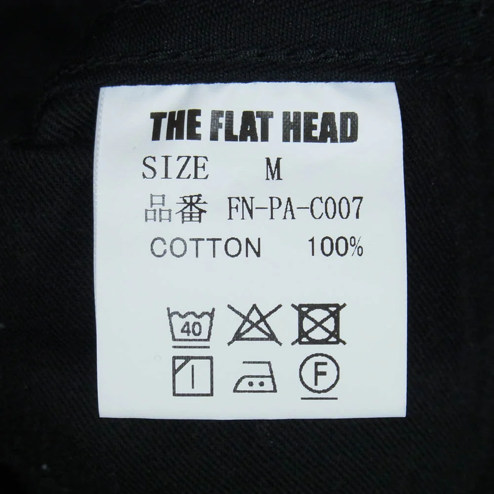 THE FLAT HEAD ザフラットヘッド FN-PA-C007 ウエポン生地 チノトラウザーズ チノ パンツ ブラック系 M【中古】 - Image 4