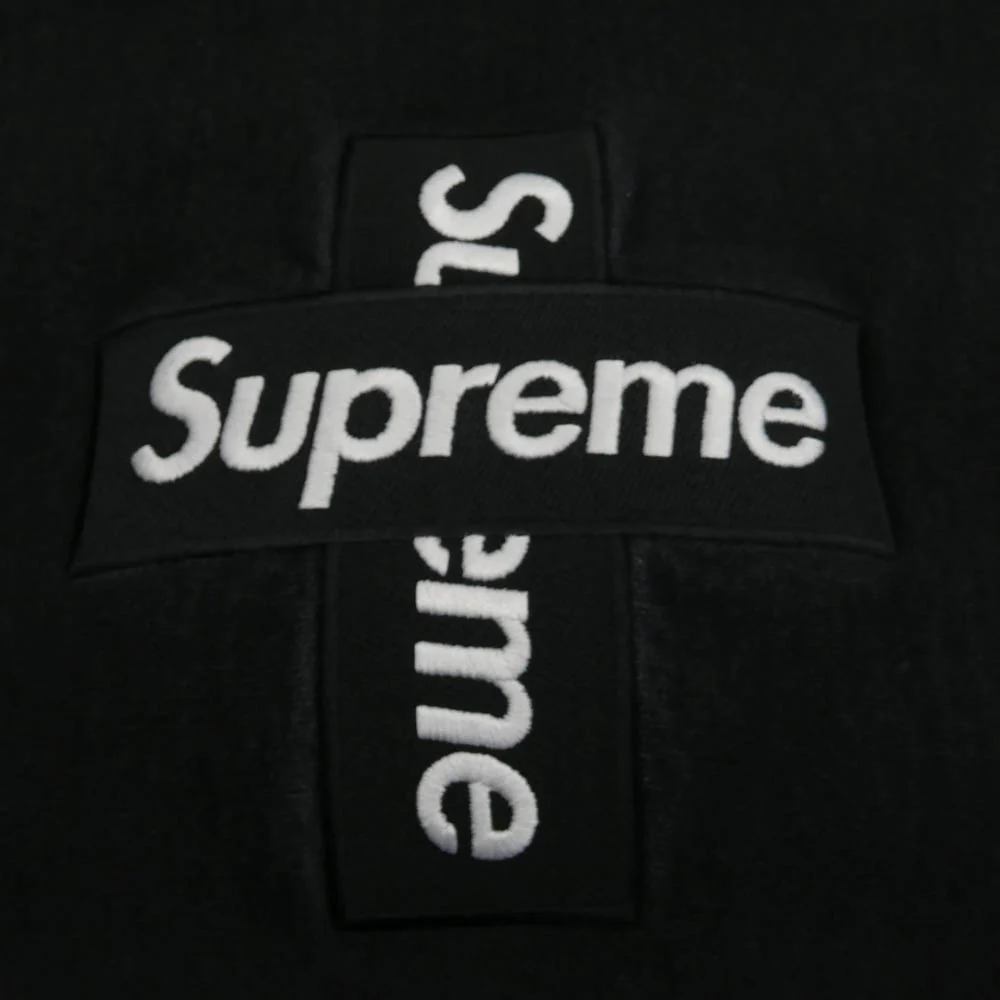Supreme シュプリーム Cross Box Logo Hoodie クロスボックス ロゴ フーディー プルオーバー パーカー スウェットシャツ ブラック系 M【中古】 - Image 7
