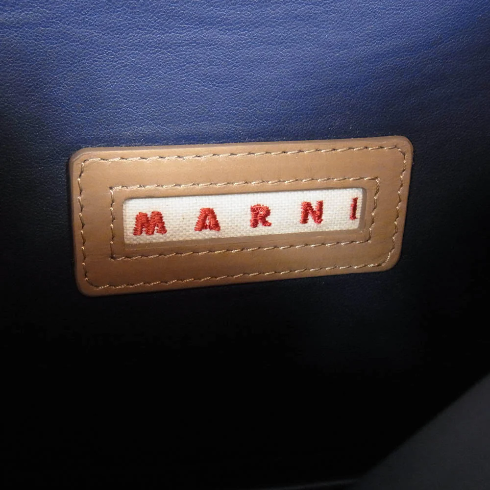 MARNI マルニ 20aw SBMQ0032Y0 Trunk Soft トランクソフト レザーショルダーバッグ ライトブラウン系【中古】 - Image 6