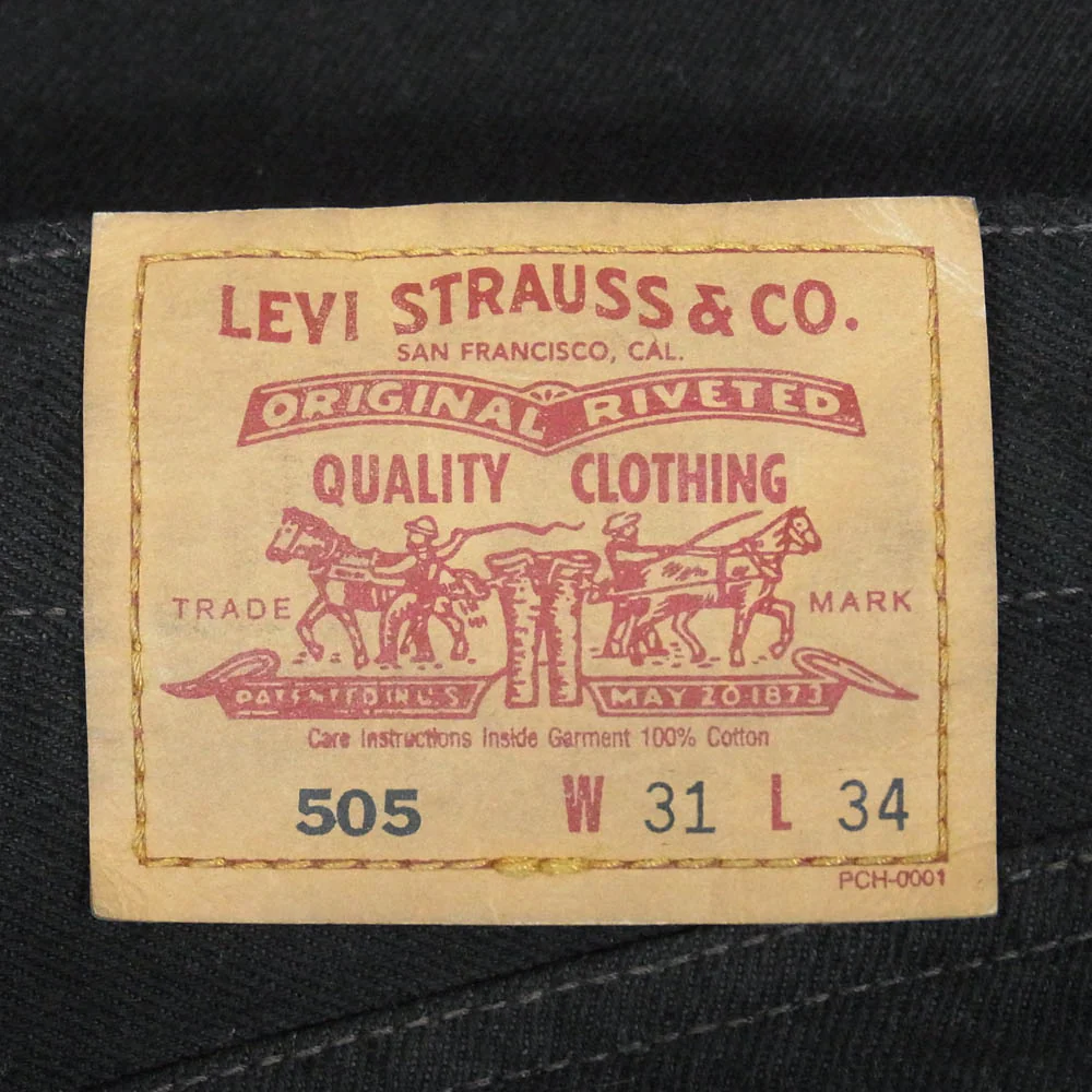 Levi's リーバイス 505-0959 90S 505 ボタン裏359 ブラックデニム パンツ ブラック系 W31【中古】 - Image 3