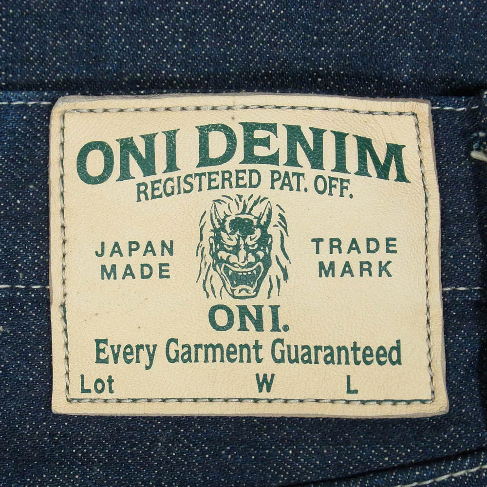 ONI DENIM 鬼デニム ONI-200 Ishikawadai 15oz 石川台デニム ワイドストレート ジーンズ デニム パンツ インディゴブルー系 W34【美品】【中古】 - Image 3