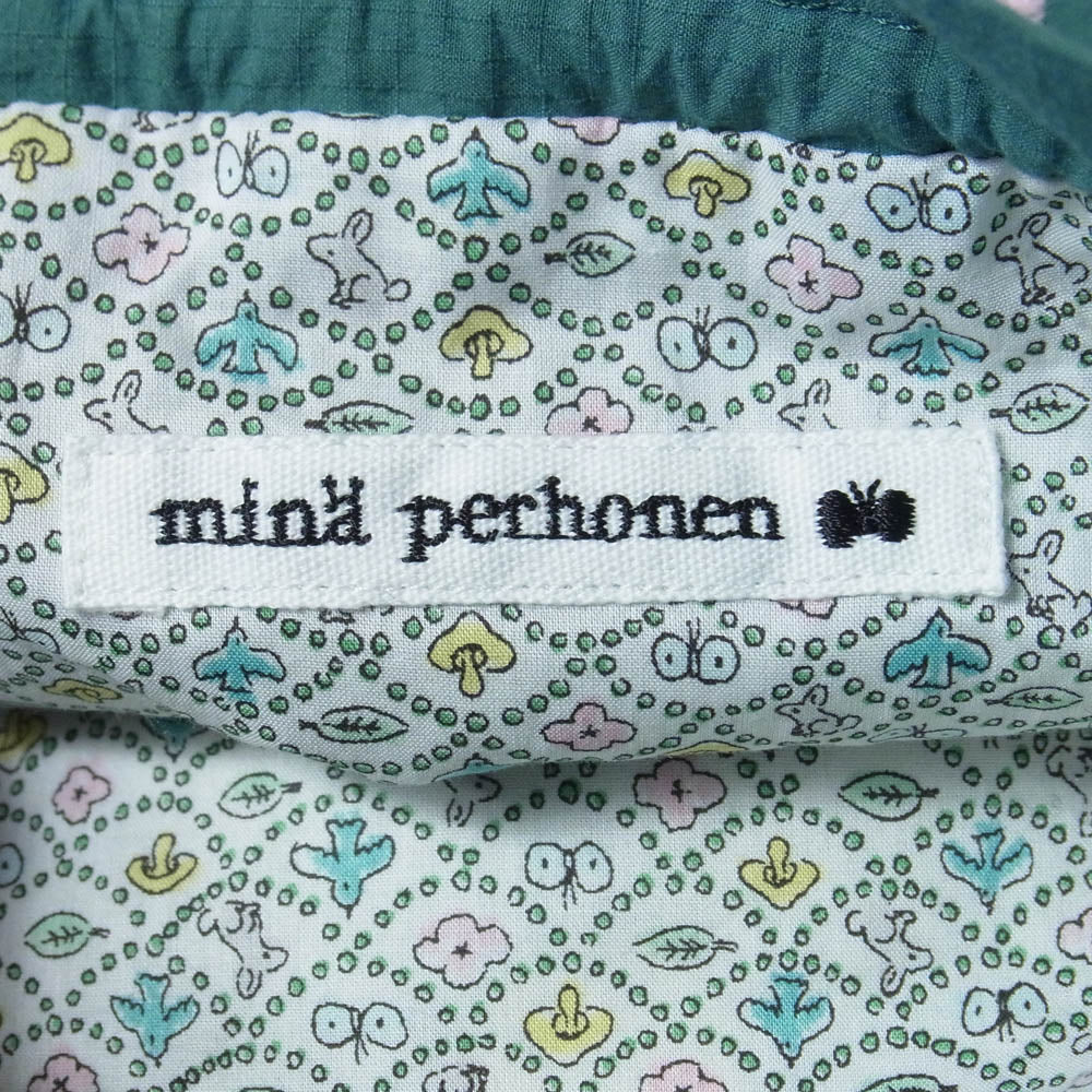 mina perhonen ミナペルホネン ads7260p lueur 巾着 ポシェット ショルダー ポーチ バッグ グリーン系【中古】 - Image 6