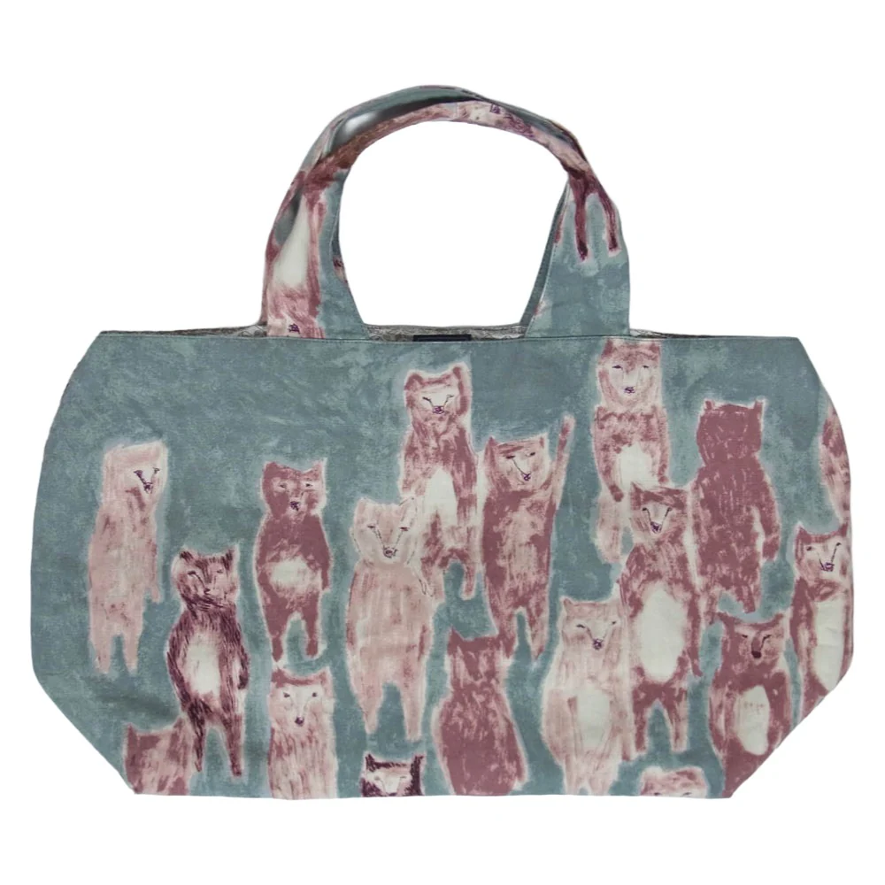mina perhonen ミナペルホネン ys9904 alive パニーニバッグ ハンド トート バッグ グリーン系【中古】 - Image 2