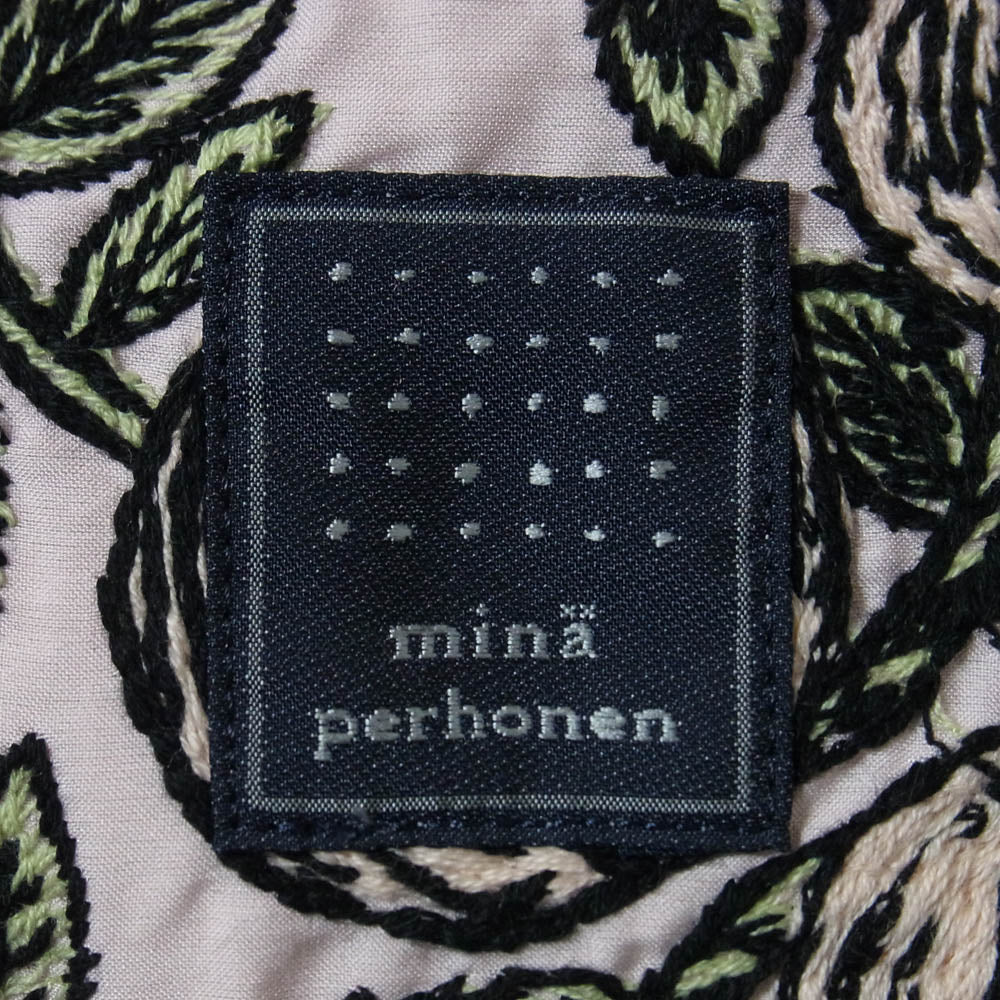 mina perhonen ミナペルホネン aca9124 rosy ロージー トート ハンド バッグ ピンク系【中古】 - Image 6