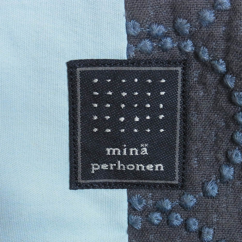 mina perhonen ミナペルホネン pi0001 piece bag パッチワーク ピース トート バッグ ブルー系【中古】 - Image 6
