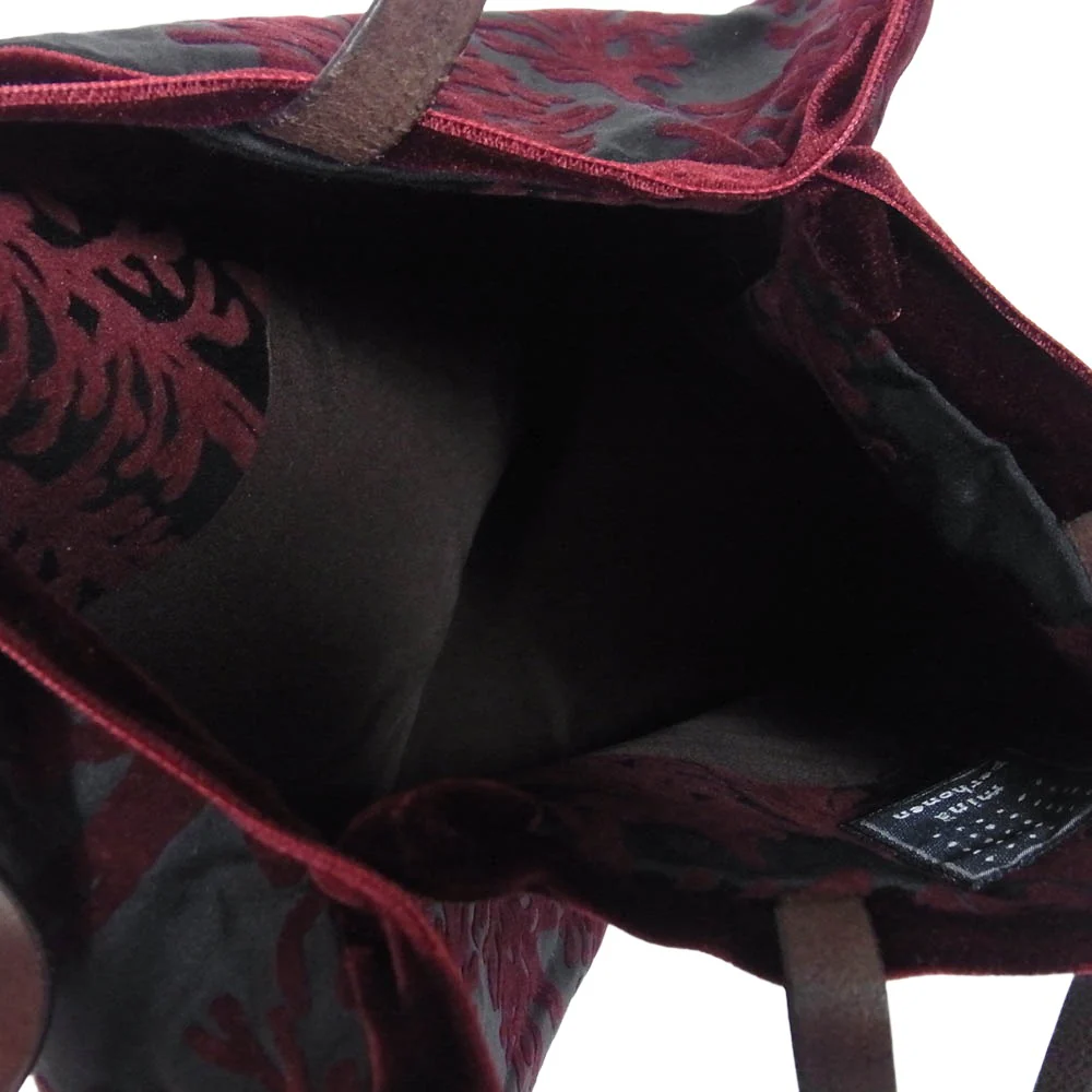 mina perhonen ミナペルホネン aaa9618 mets? bag ハンド トート バッグ エンジ系【中古】 - Image 5