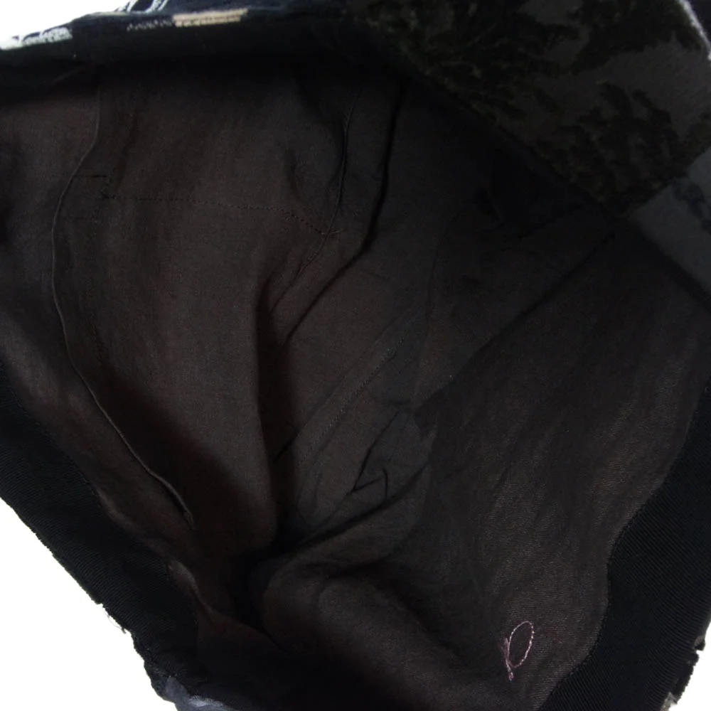 mina perhonen ミナペルホネン pi0301 piece bag パッチワーク ピース トート バッグ ブラック系【中古】 - Image 5