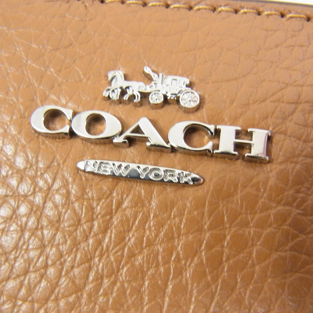 COACH コーチ C2862 スナップ 二つ折り財布 ウォレット ブラウン系【中古】 - Image 6