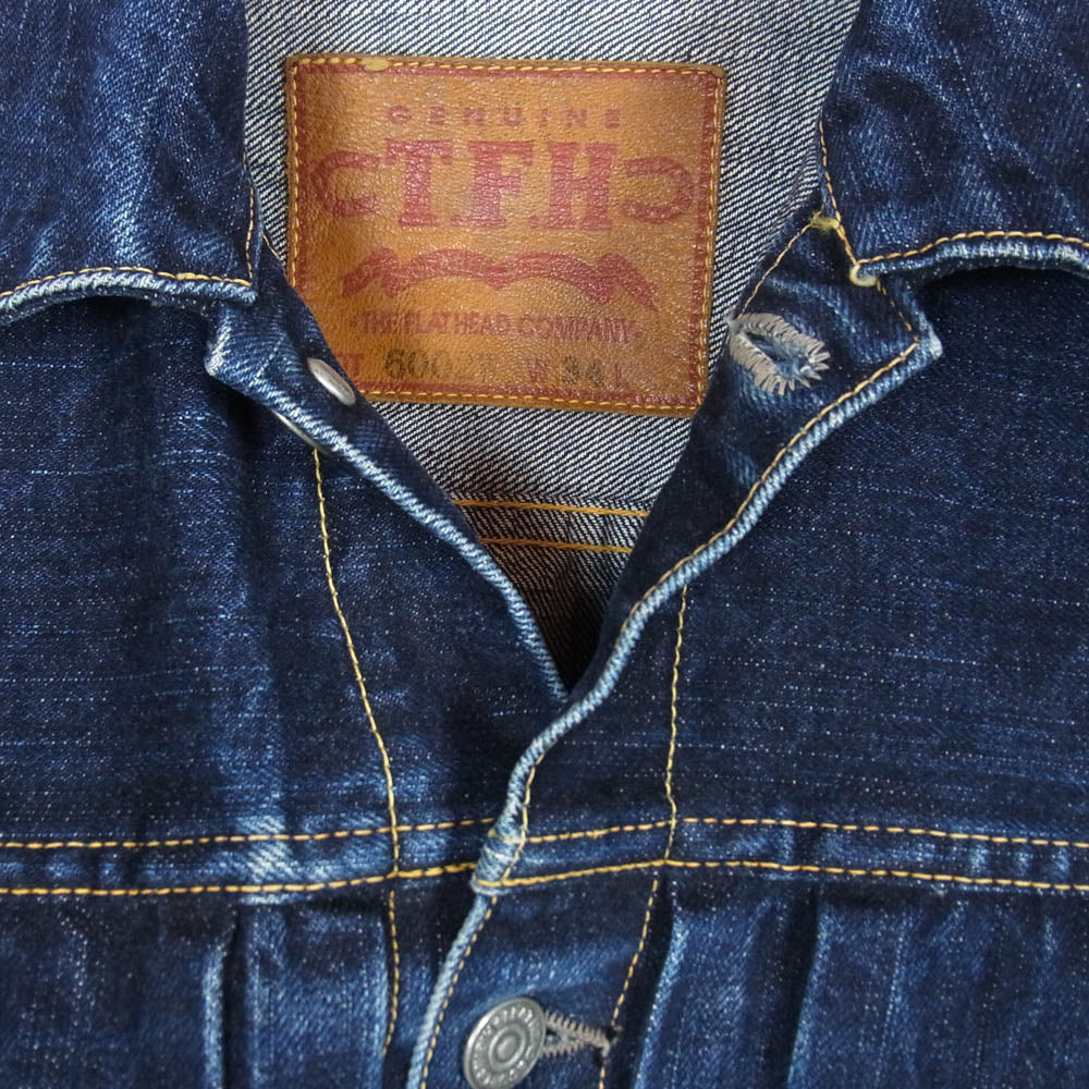 THE FLAT HEAD ザフラットヘッド 6002W 50s DENIM JACKET 14.5oz デニム ジャケット インディゴブルー系 34【中古】 - Image 3