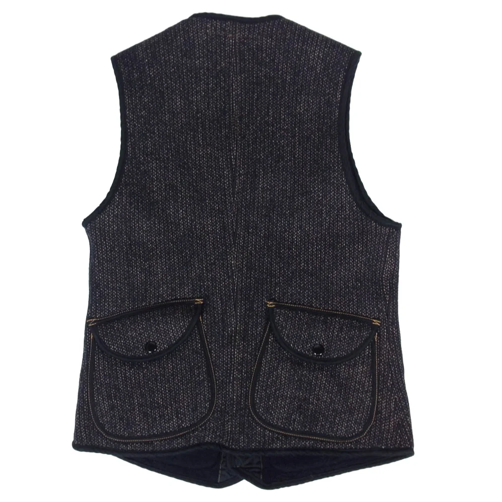 FREEWHEELERS フリーホイーラーズ BRIDGE PORT VEST ブリッジポート ビーチクロス ベスト ブラック系 38【中古】 - Image 2