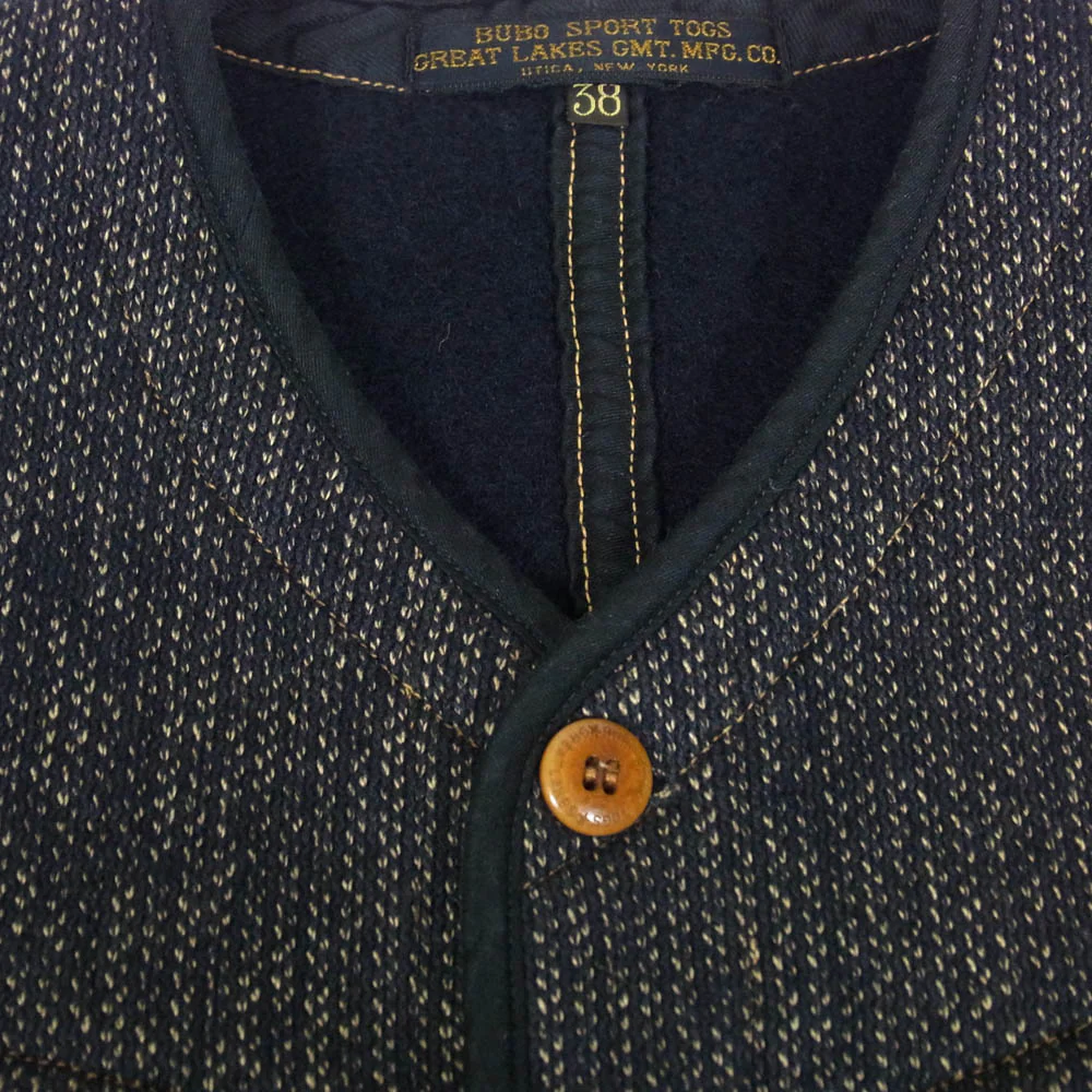 FREEWHEELERS フリーホイーラーズ BRIDGE PORT VEST ブリッジポート ビーチクロス ベスト ブラック系 38【中古】 - Image 3