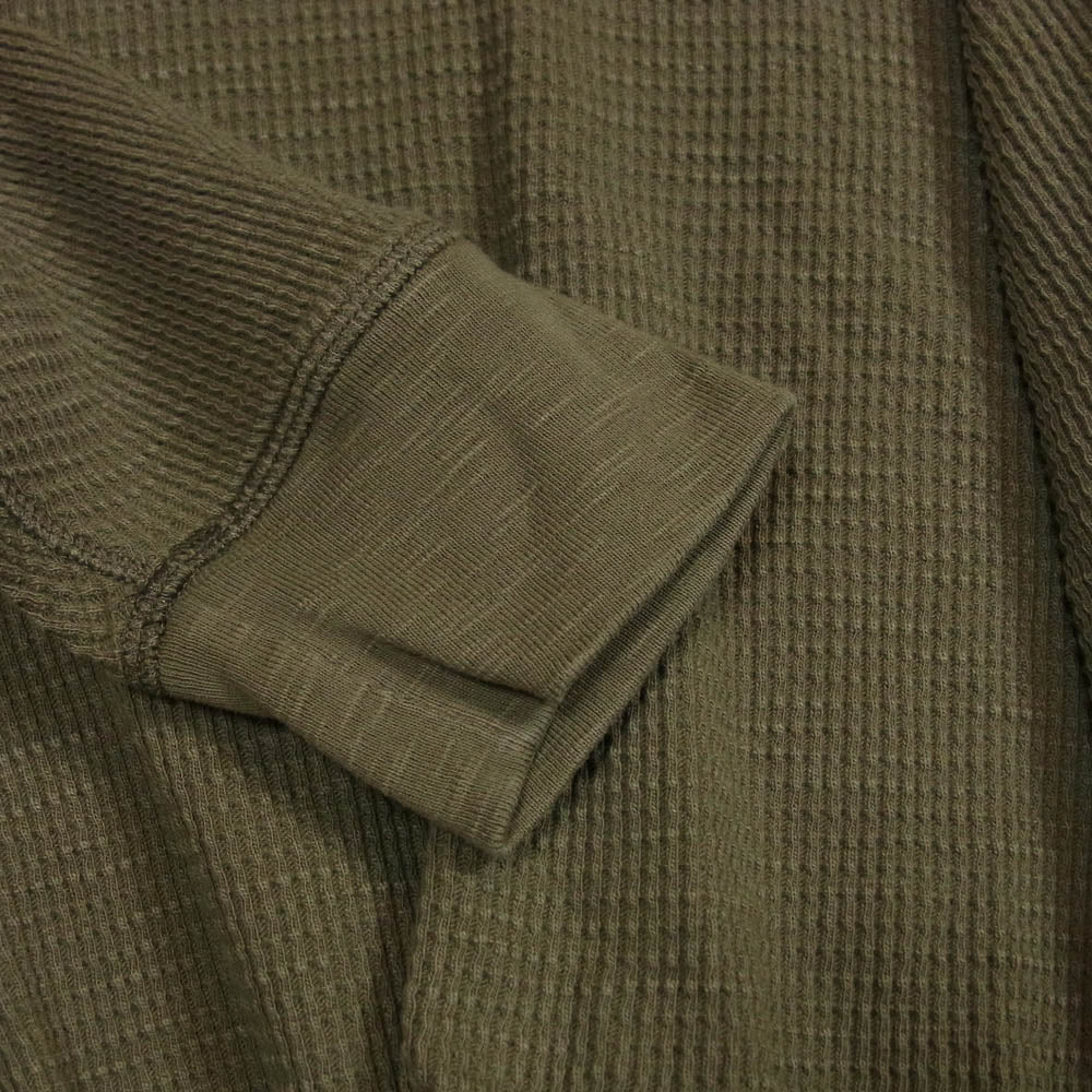 RRL ダブルアールエル サーマル ロングスリーブ 長袖 カットソー カーキ系 L【中古】 - Image 4