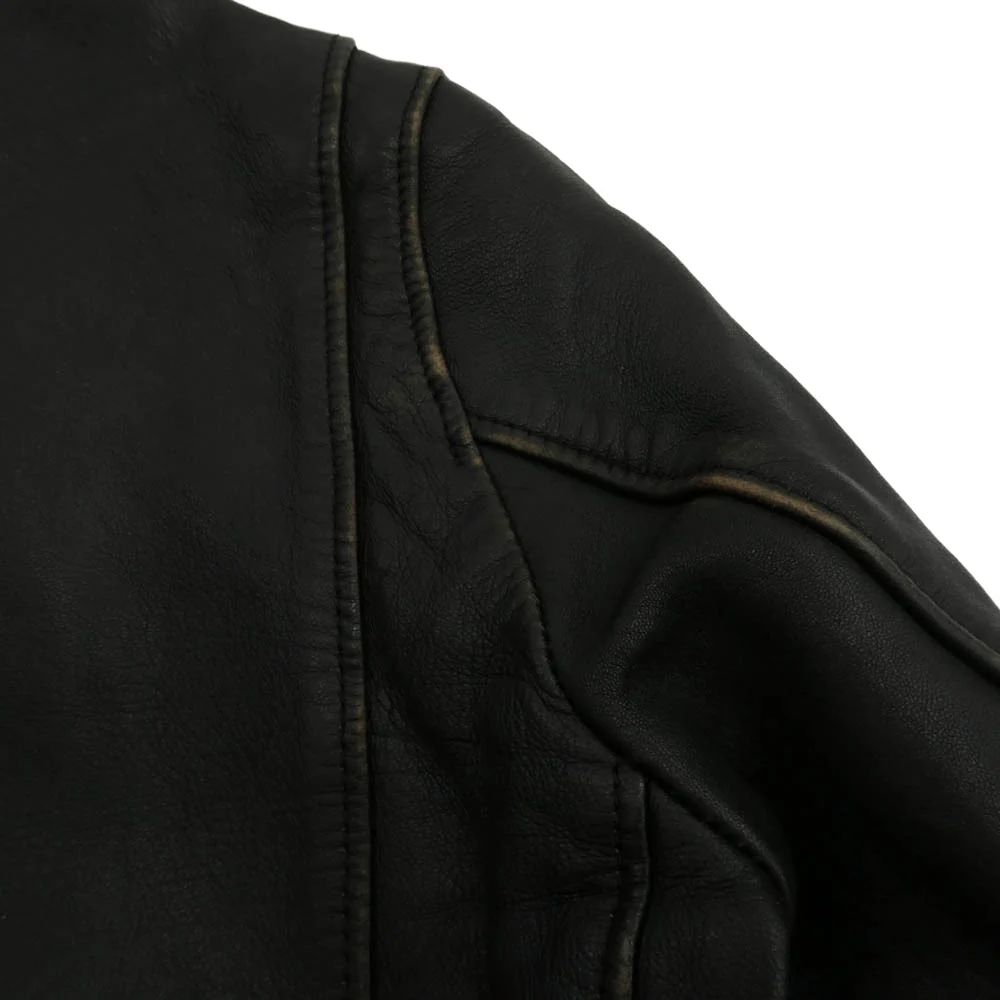 ADDICT CLOTHES アディクトクローズ AD-03 シープスキン レザー ダブル ライダース ジャケット ブラック系 34【中古】 - Image 8