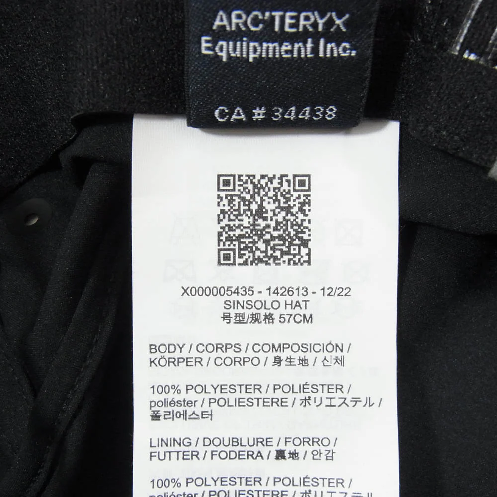 ARC'TERYX アークテリクス X000005435 Sinsolo Hat シンソロ バケット ハット 帽子 ブラック系【中古】 - Image 5
