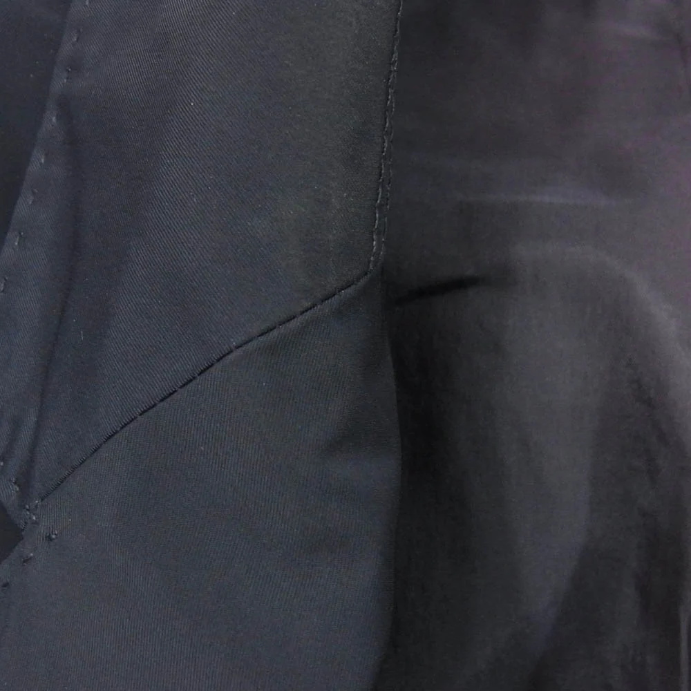 NEIL BARRETT ニールバレット PBGI98F-A019 MATT NYLON STRETCH JACKET マット ナイロン ストレッチ リブ 2B テーラードジャケット ネイビー系 46【中古】 - Image 8