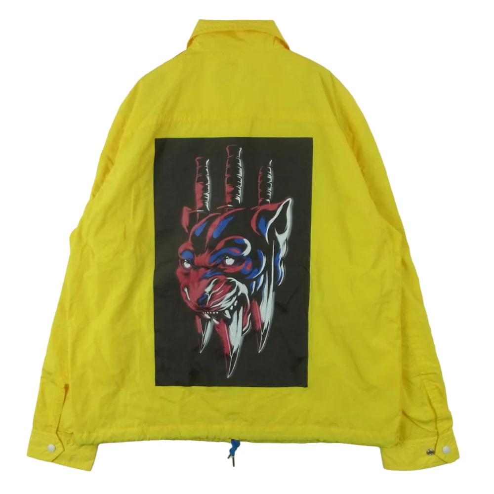 DIESEL ディーゼル サイドライン ジップアップ ブルゾン ジャケット ポリエステル 中国製 イエロー系 L【中古】 - Image 2