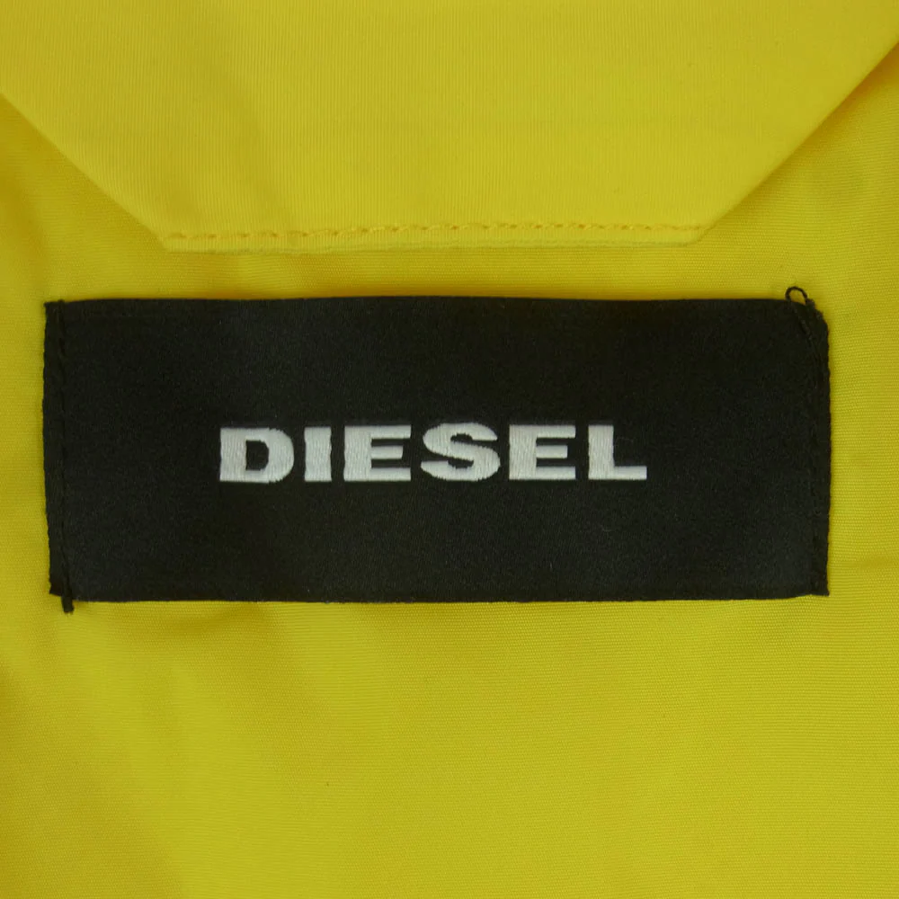 DIESEL ディーゼル サイドライン ジップアップ ブルゾン ジャケット ポリエステル 中国製 イエロー系 L【中古】 - Image 5