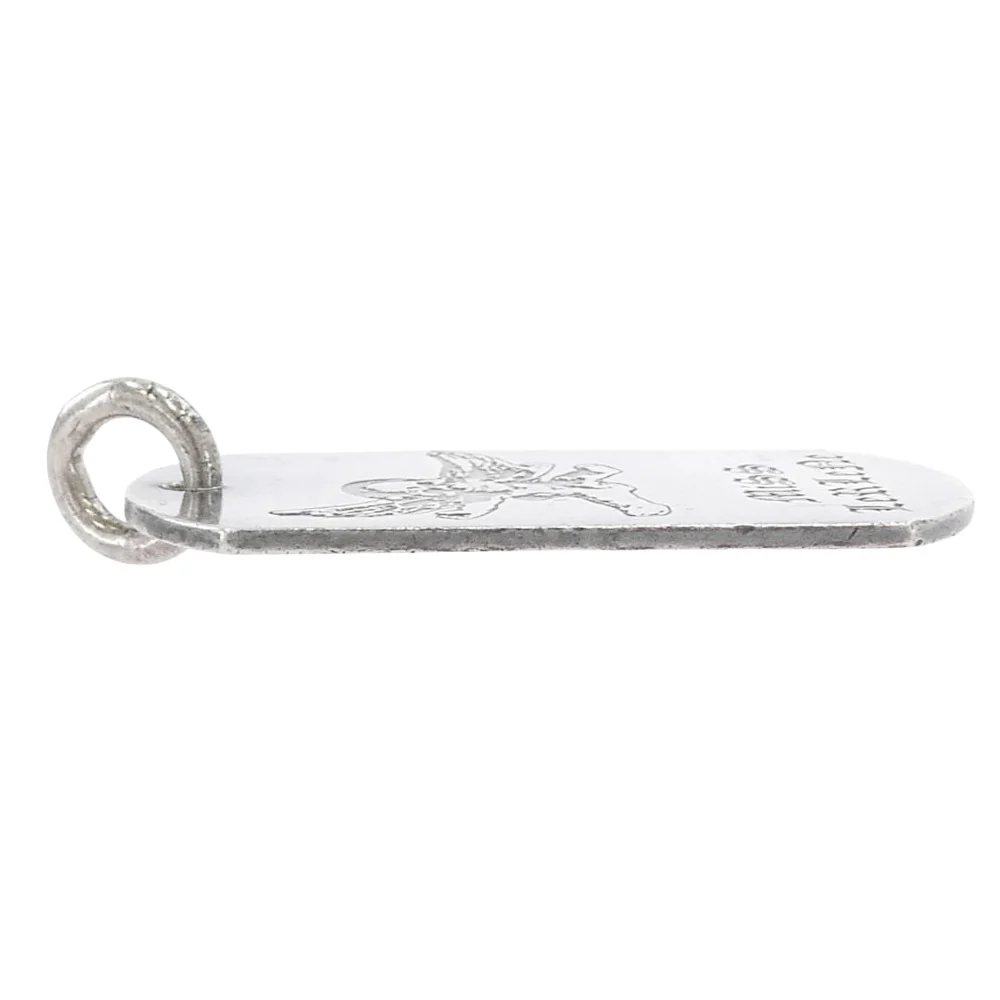 CHROME HEARTS クロムハーツ（原本無） D TAG LRG FOTI フォティ ドッグタグ ラージ ペンダントトップ シルバー系【中古】 - Image 3